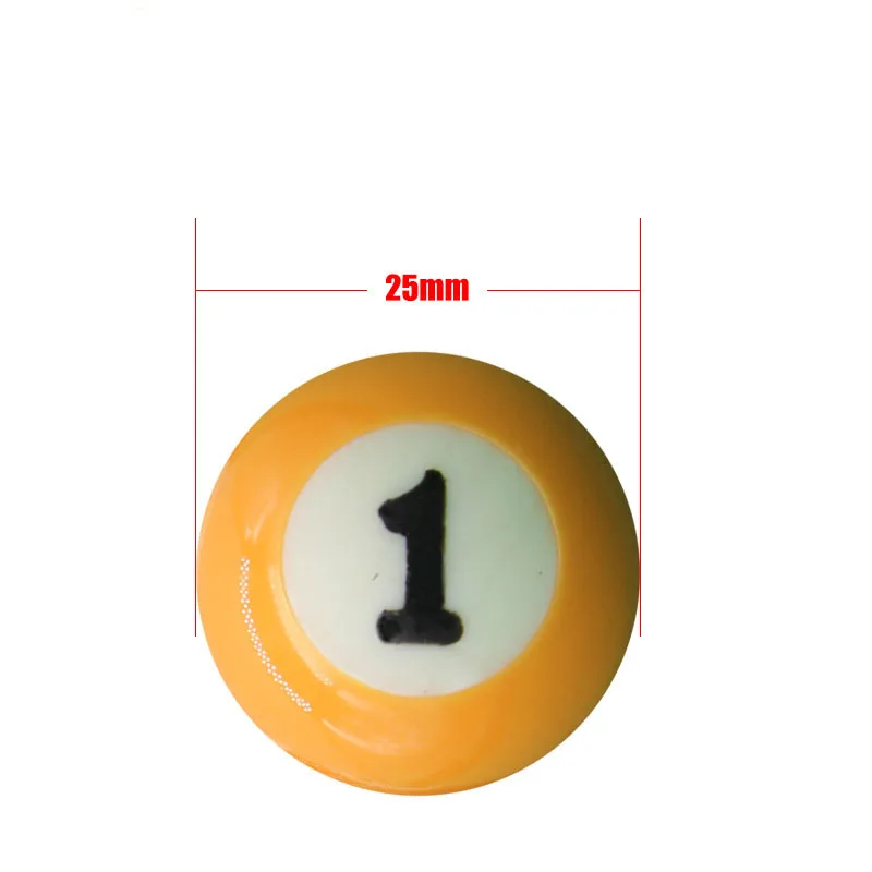 25mm Mini Eco-friendly Resin Billiard Ball Multi-shot Molding Table Balls Kids Toys for Leisure Sports