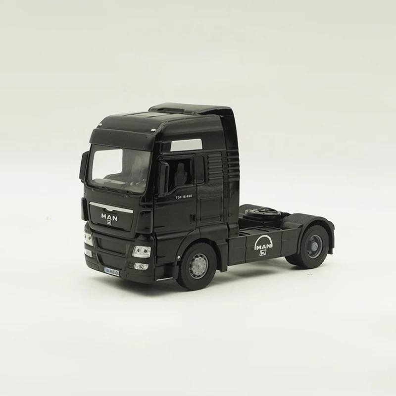 MAN TGX Diecast 1:43 Scale Truck Towing Tractor Alloy Car Model Finished Product Simulation Toys Collection Gift Display