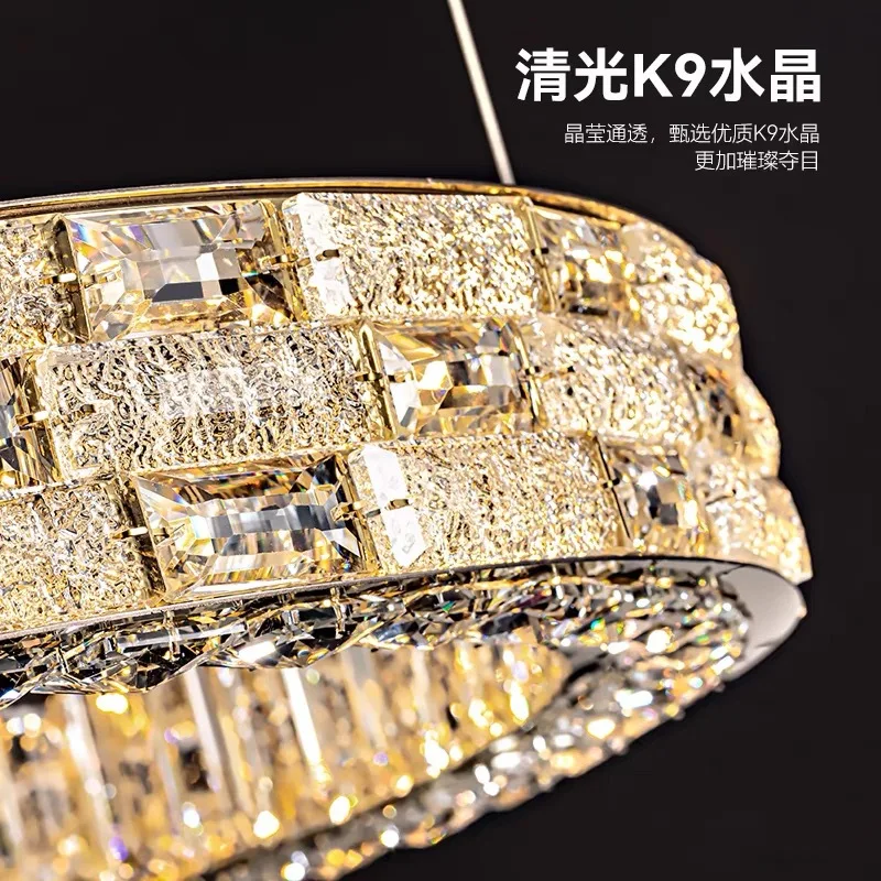 Shell light luxury, creative personality, post-modern crystal chandelier pendant light  hanglamp woonkamer