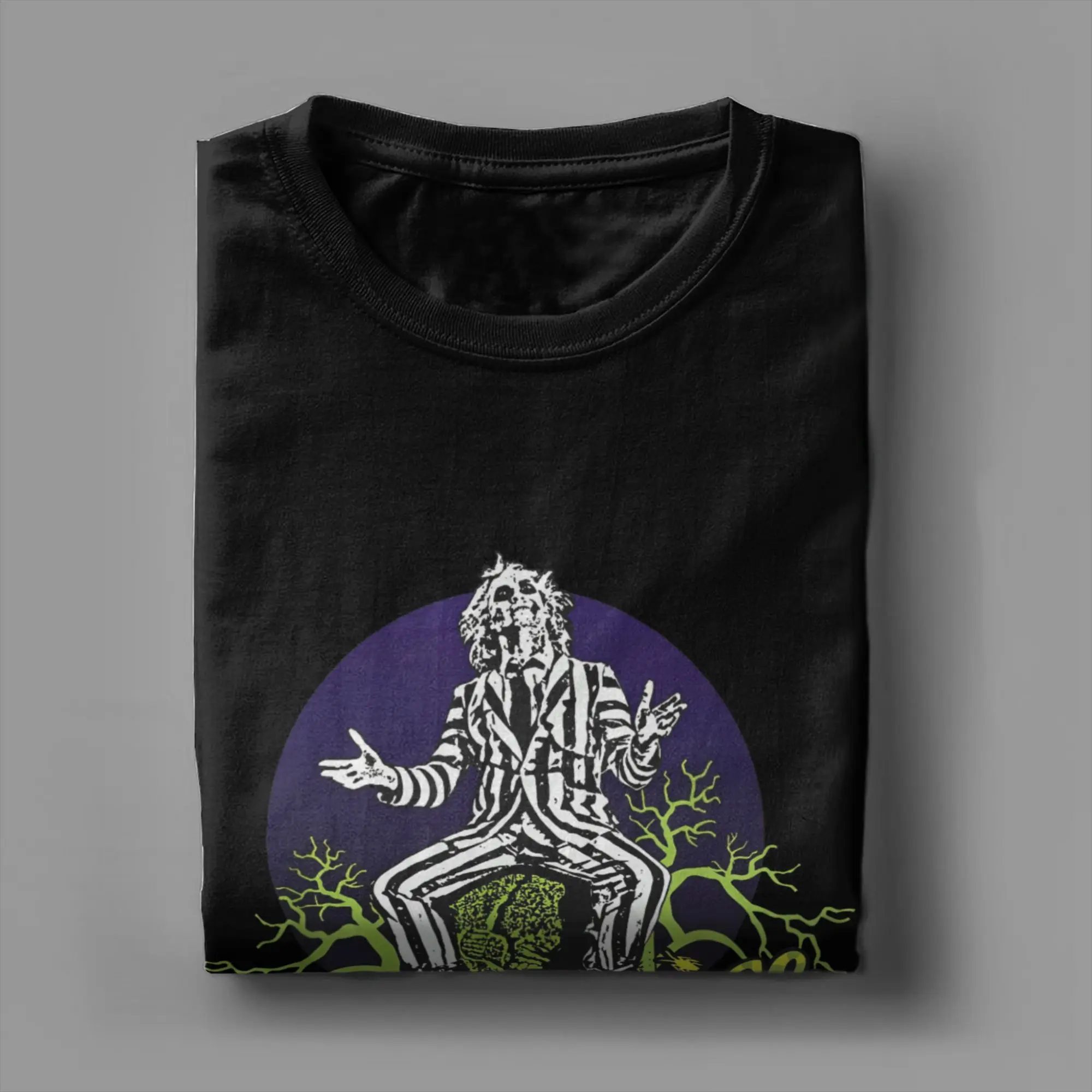 B-Beetlejuice T-Shirts für Männer und Frauen, 100% Baumwolle, Lustige T-Shirts mit Rundhalsausschnitt, Kurzarm-Shirts, Sommerkleidung – Detail 2