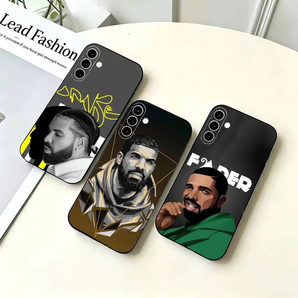 Rapper D-Drake Hip hop Legend Black Soft Silicone Phone Case for Samsung A73 20,21,22,31,32,52,53,72