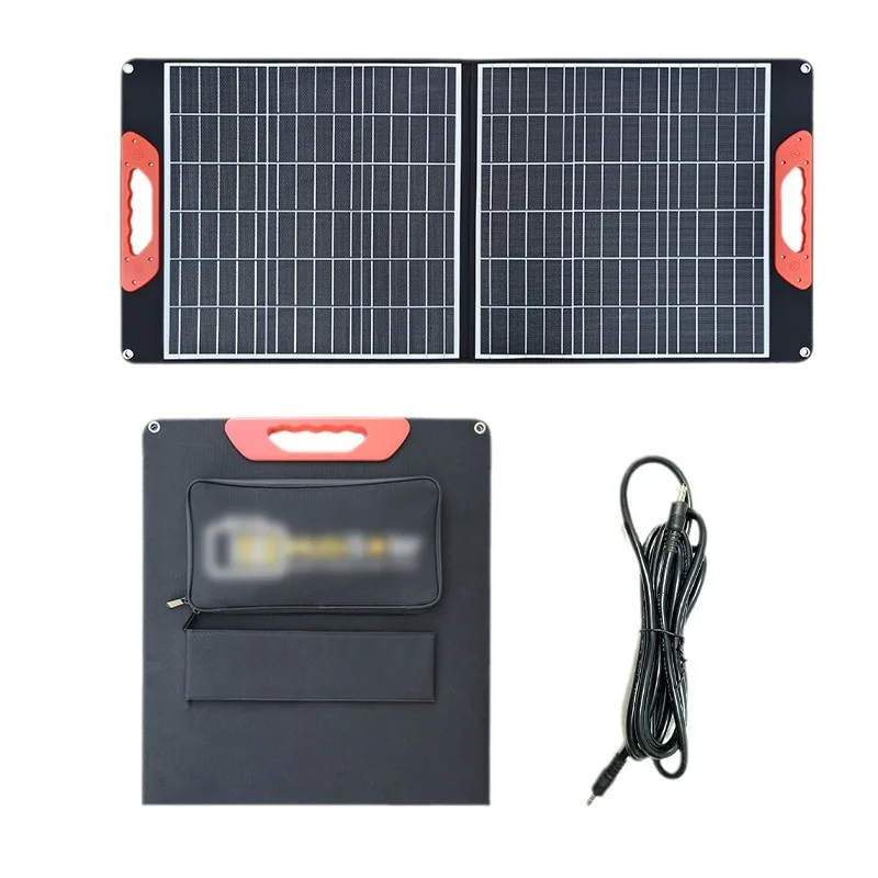 

Manufacturer spot outdoor 100W19.8V2% off new energy solar folding bag charger
