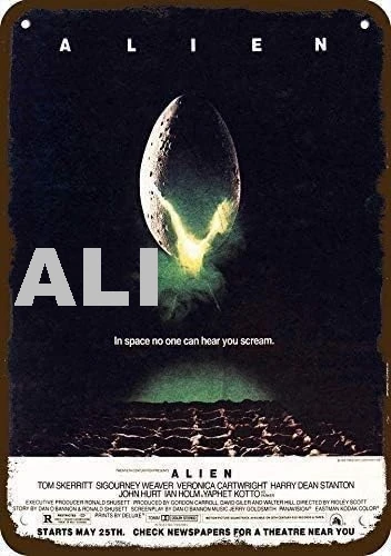 New Vintage Retro Tin Sign Alien Movie Outdoor Street & Home Bar Bedroom Wall Decoration Signs 12x8inch sign
