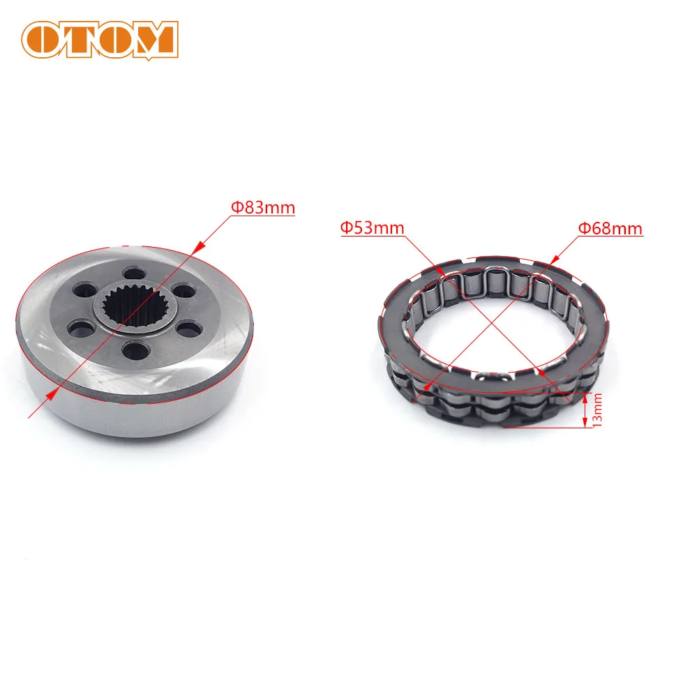 OTOM Motocross One Way Bearing Electric Start Starter Overrunning Clutch Beads Kit For ZONGSHEN NC250 NC300 BSE KAYO KEWS BEIHAI