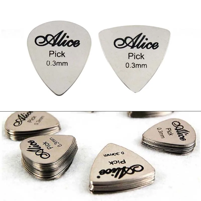 0.3 مللي متر جيتار بليكتروم من الفولاذ المقاوم للصدأ جيتار معدني يختار الآلات الموسيقية #1