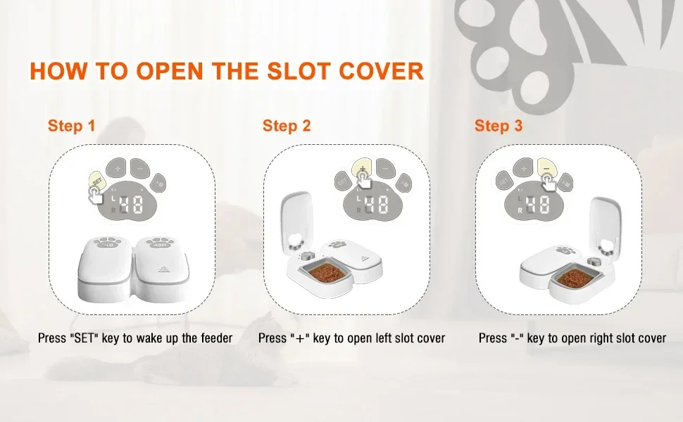 automatic wet food cat feeder