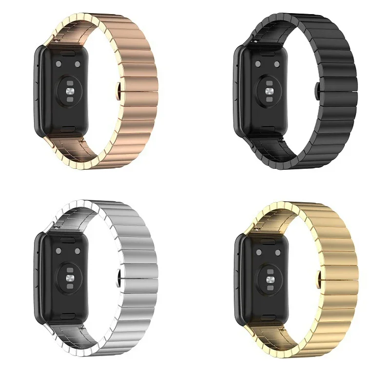 Metal Stainless Steel band Strap for Huawei Watch Fit 1  With Connector