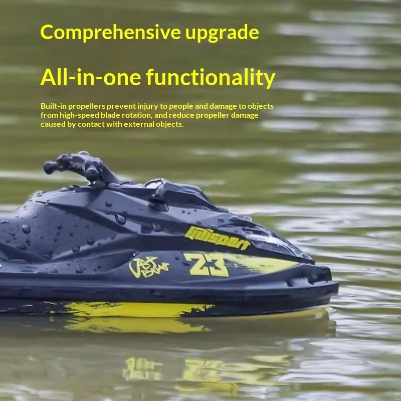 Nouveau jouet de bateau télécommandé turborétique, modèle de moteur rapide pour enfants garçons, poussée de Turbine à jet de pompe UDI923