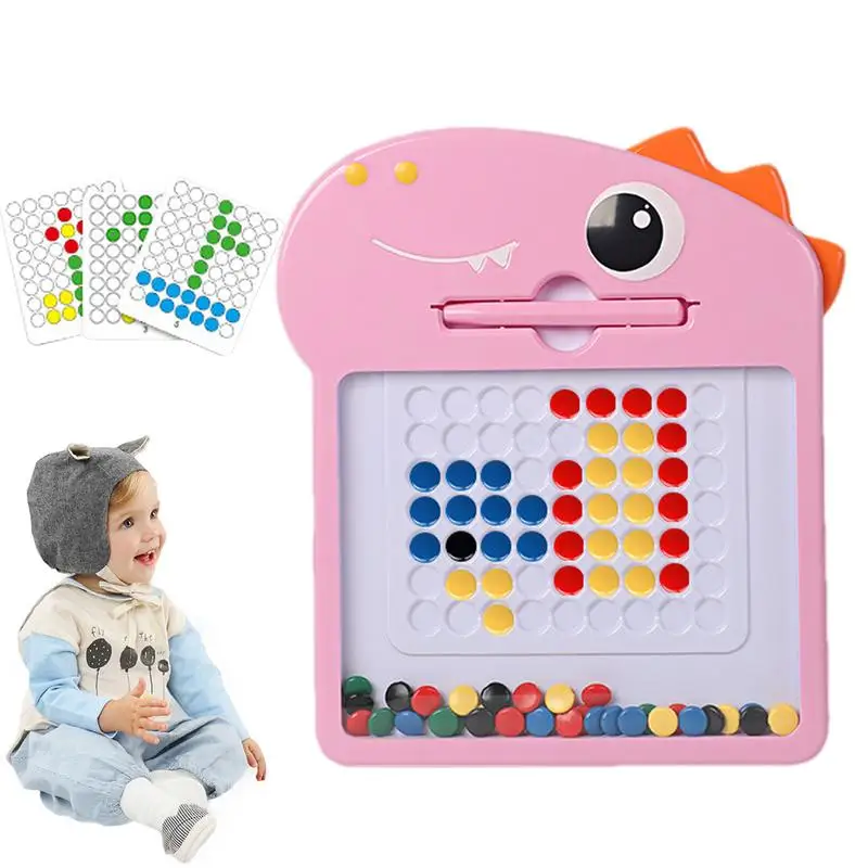 Magnetic Drawing Board Toddler Magnet Beads Drawing Pad Fun Magnetic Drawing Board Toys For Girls Boys 3 Early Education Doodle