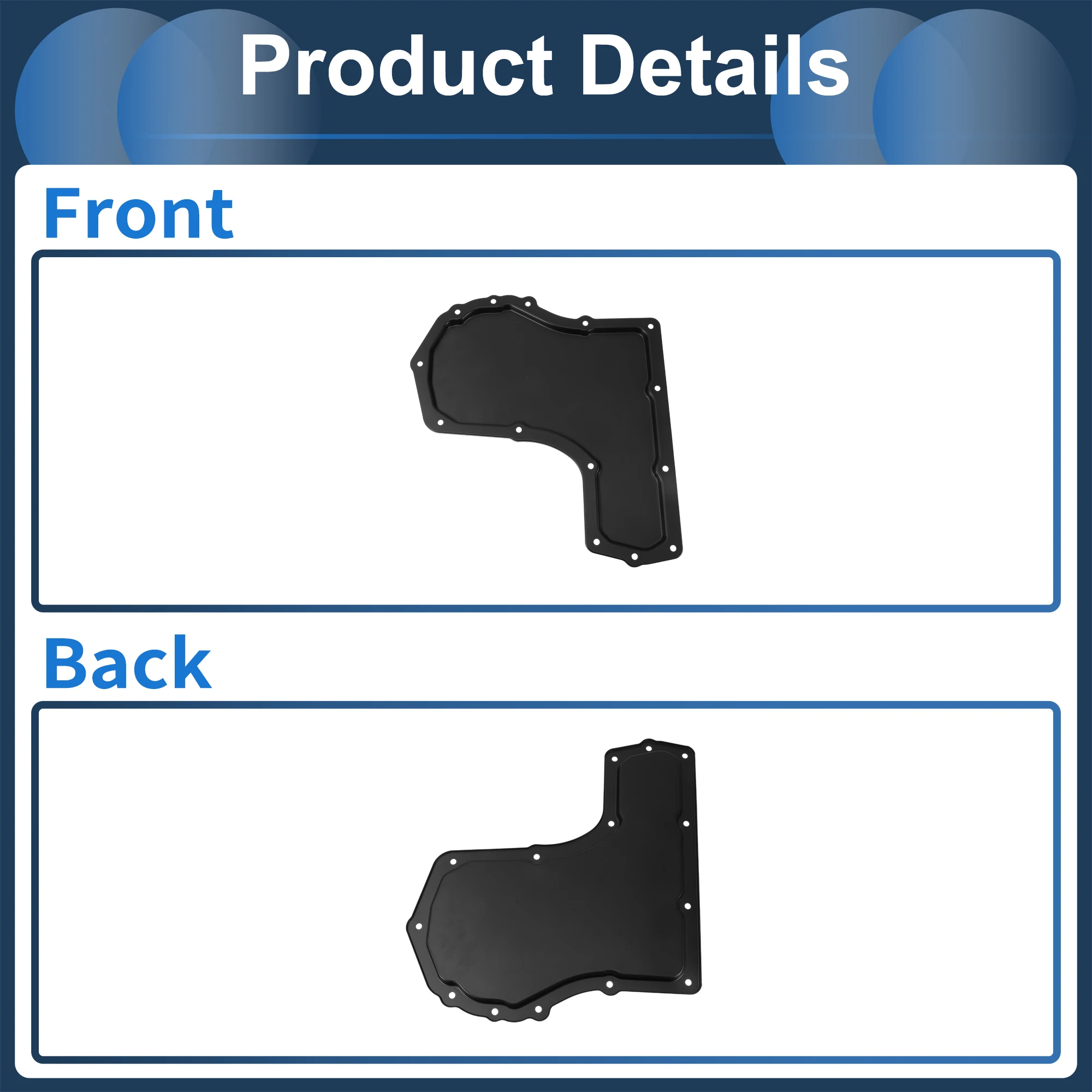 UXCELL Veicolo No.8685184 Coppa dell'olio motore per auto Coppa dell'olio Coppa dell'olio di trasmissione per Chevrolet Cavalier 1995-2005 Ferro Nero