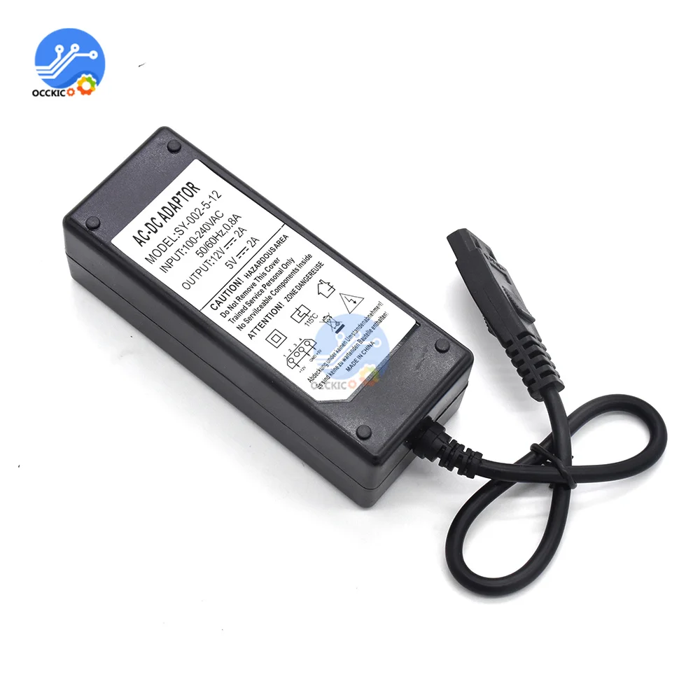 12V/5V 2.5A USB Cable to IDE/SATA Power Supply Adapter Hard Drive/HDD/CD-ROM AC DC Computer Components Accessories