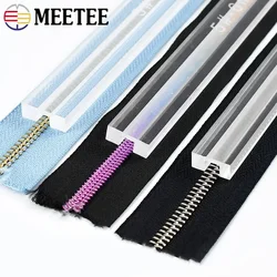 Acrylic 3#5# Zipper Gluing Anti-overflow Ruler DIY Handmade Leather Crafts Tools Plastic Zippers Glue Tool Tailoring Accessories