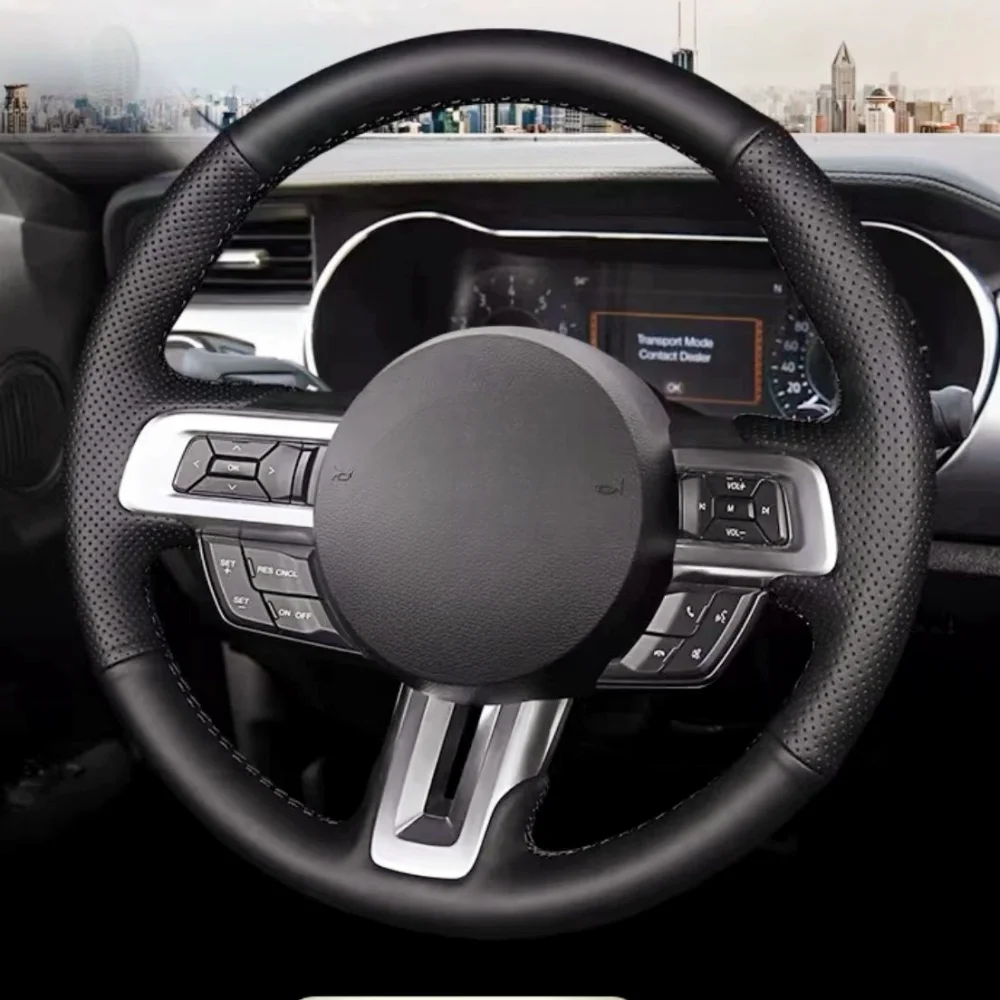 Аксессуары для интерьера автомобиля, Ручное шитье из микрофибры и кожи для Ford Mustang Mach-E 2015-2021