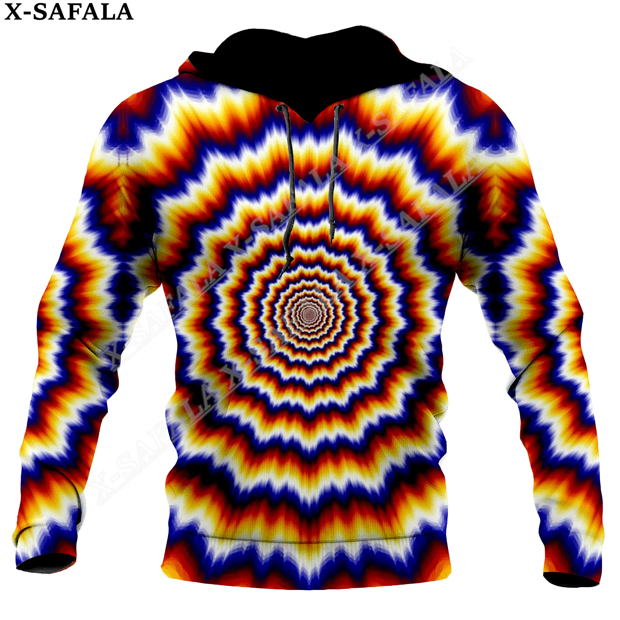 Hippie Psychedelic Colorful Trippy 3D Print Zipper Hoodie Man Female Pullover Sweatshirt Hooded Jacket Jersey Coat Tracksuits-2