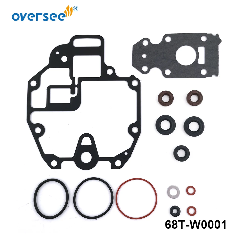 

68T-W0001 Lower Unit Gasket Kit for Yamaha 6HP 8HP 9.9HP 4-Stroke Outboard Engine