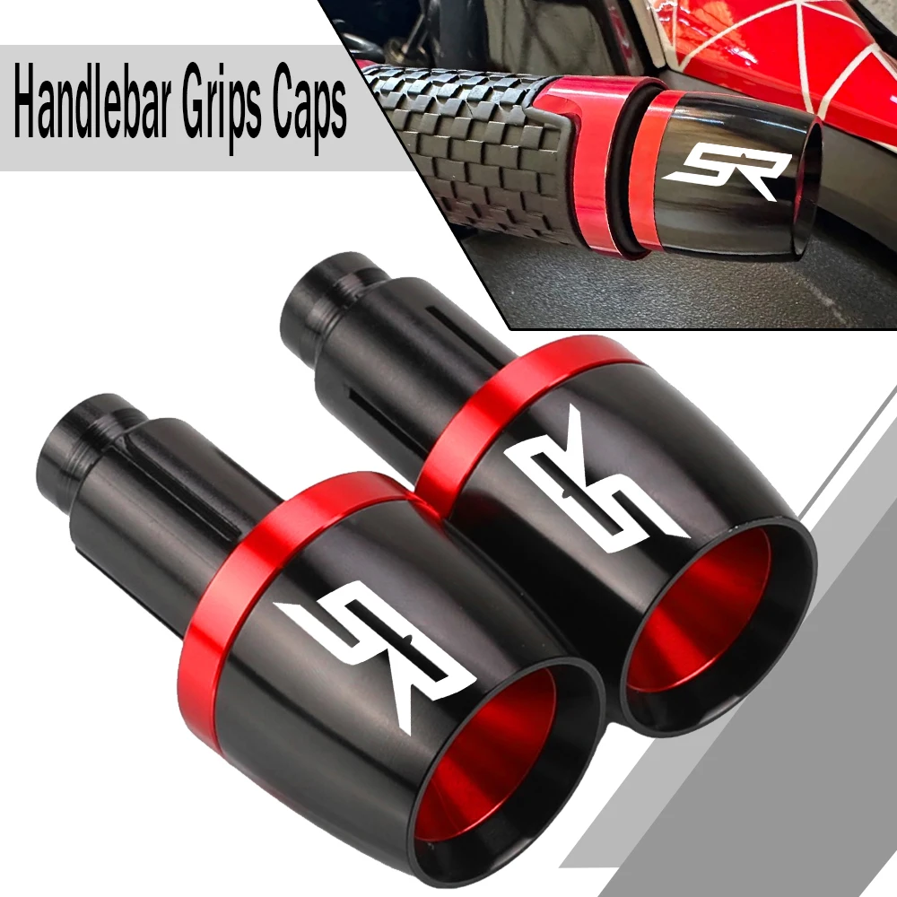 Motorcycle Handle Bar Ends Hand Grip Handlebar End Caps Grips For Aprilia SR50 SR50R SR 50 R Factor SR50MY 2014-2023 Accessoies