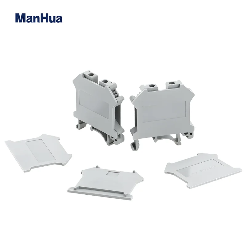 10Pcs D-UK4/10 End Cover For UK 3/5/6/10/25 UIK16 Wire Connector Din Rail Terminal Block D-UK 4/10 End Barrier Plate Separation