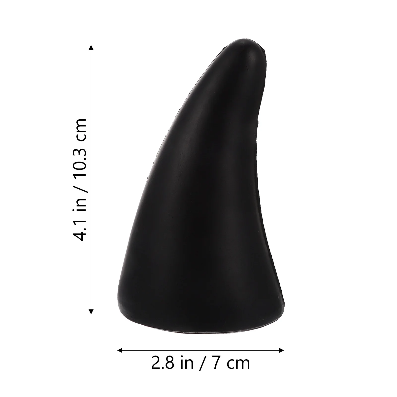 زوج واحد من ملصقات قرون الشيطان ثلاثية الأبعاد لمصد سقف السيارة وإكسسوارات الهالوين لاصق سفلي سهل التركيب لون أسود #3