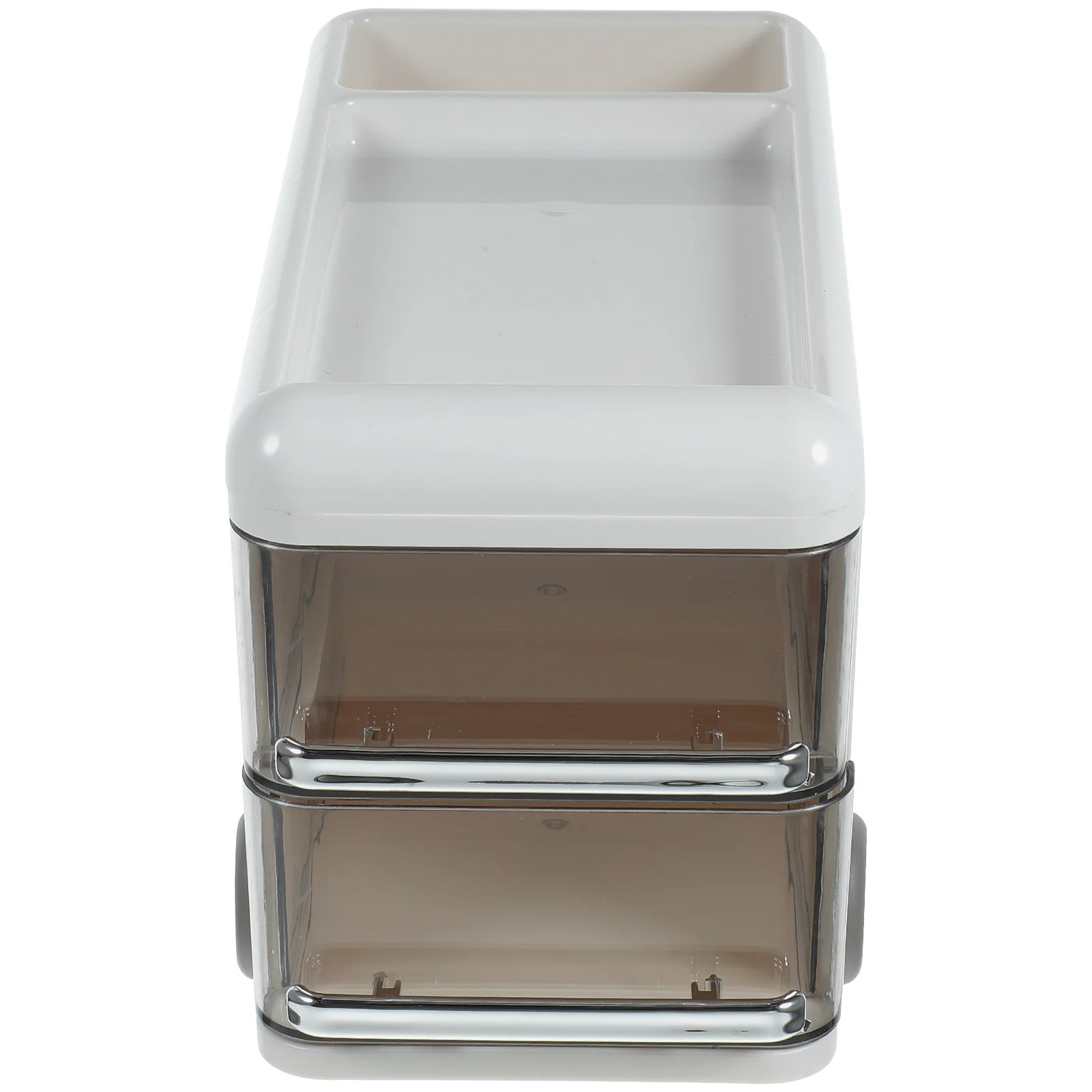 

Double Layer Plastic Bus Shape Desk Organizer Pen Holder Stationery Storage Rack Desktop Storage Box for Office