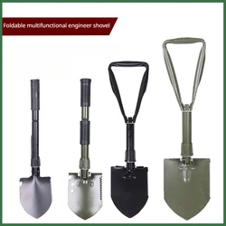 Foldable Shovel Portable Survival Tool Tactical Sapper Shovels for Garden,Beach Sand,Snow, Ice,Multifunctional Camping Shovel