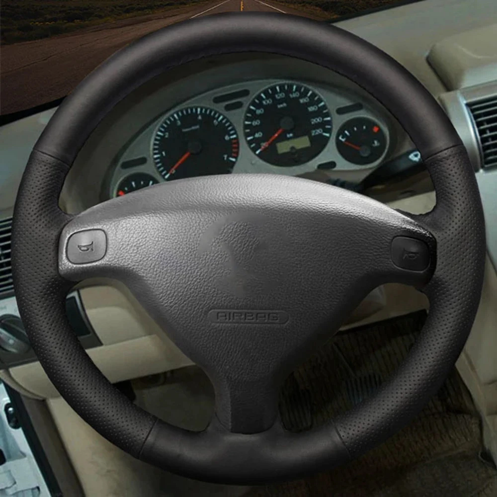 DIY Black Wearable Faux Leather Car Accessories Steering Wheel Cover For Opel Astra G Corsa B Zafira A Agila A Combo B Tigra