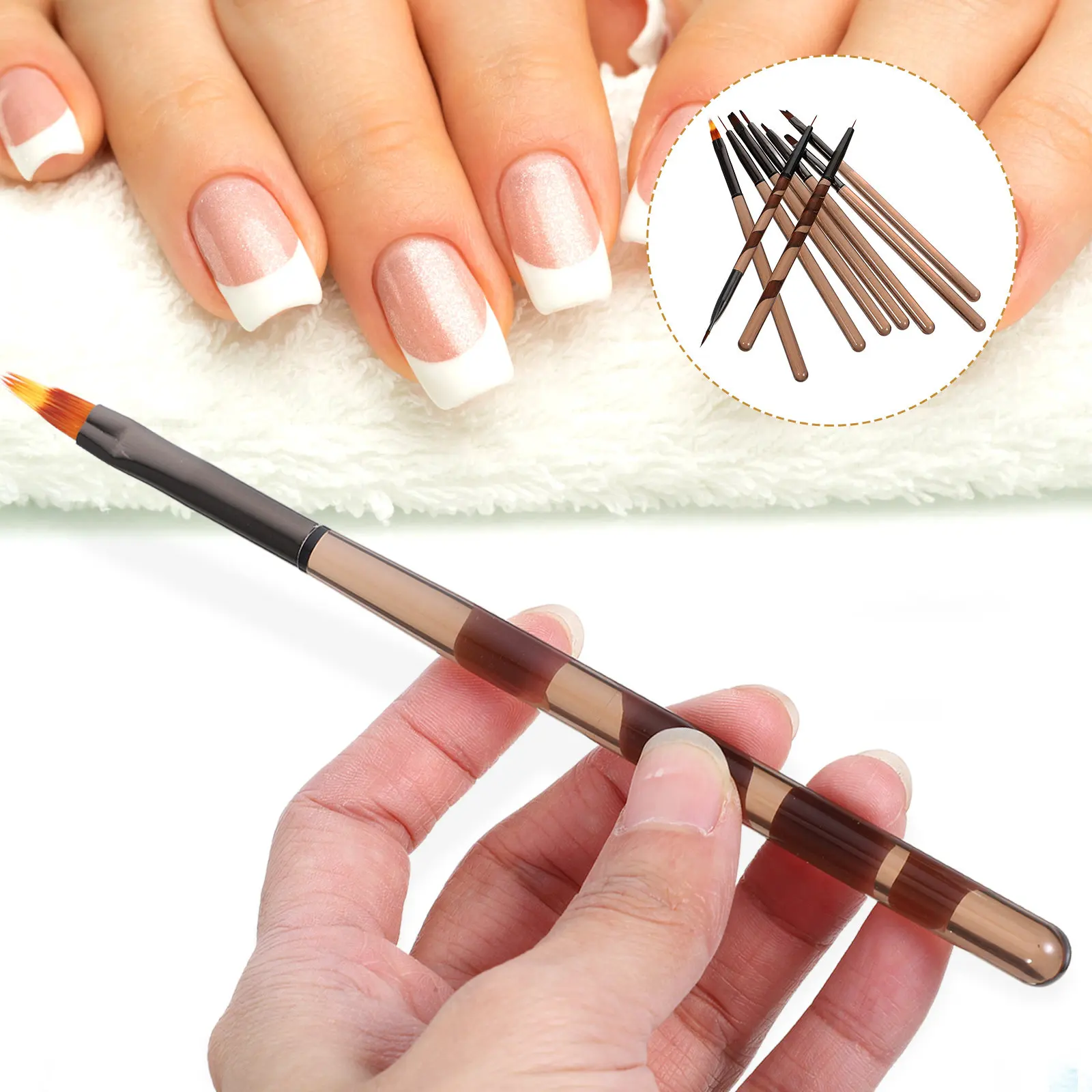 

Набор из 9 кистей для дизайна ногтей: тонкие линеры, портативные инструменты для маникюра, профессиональные принадлежности для салонов, художественные ручки для ногтей