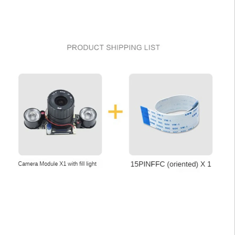 5MP OV5647 Camera Module Non-Night Vision Version New Black For Raspberry Pi 75 Degree 3.6Mm Adjustable Focus 1080P HD Webcam