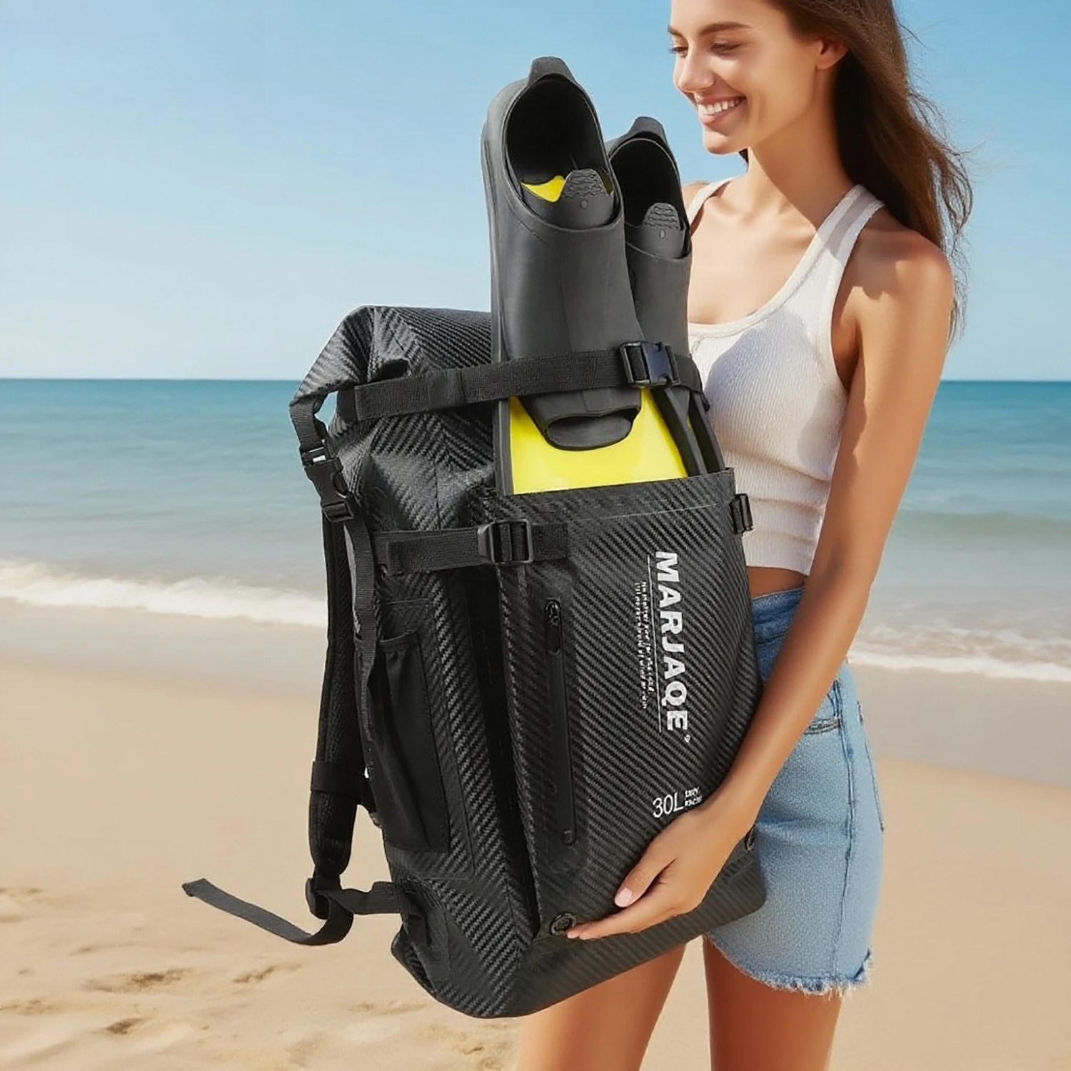Waterproof Bag Multifunctional Outdoor Backpack Outdoor Organizer Diving Sports Bag Free Drift River Fins Bag Backpack