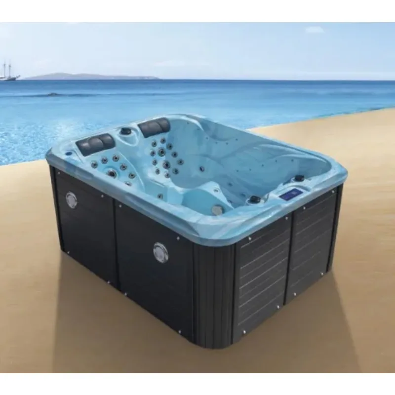 Luxury 2.0m Acrylic Outdoor Spa Tubs 3 Person Spa Tub With 40 Jets For Garden Use