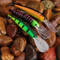 GOBYGO 1PCS Floating Minnow Lure 120mm/20g Trolling Wobbler Crankbait Bandit Minnow Bass Pike Bait Saltwater Fishing Tackle