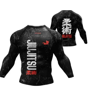 Cody Lundin camiseta de compressão para homens, mma, bjj, boxe esporte rashguard, sublimação impressa, jiu jitsu, corrida ginásio, kickboxing jersey 10 principais vendas camisa bj - №5