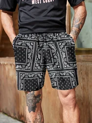 Shorts de praia estampado floral vintage 3D masculino, roupa de menino, shorts para férias masculino, moda havaiana casual, verão