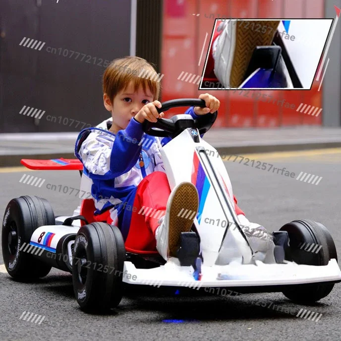 DC12V Dual Drive Fast Adult Children's Electric Kart Set Racing Car Electric Riding Children's Electric Toy Car