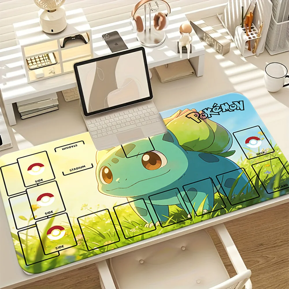 Pokemon Bulbasaur Sunlit Meadow TCG Playmat Gaming Mouse Pad with Zones Desk Mat