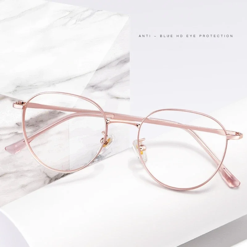 OLLYMURS جديد سبائك التيتانيوم واسعة حافة النظارات الإطار الرجال الجولة الرجعية قصر النظر البصرية وصفة طبية النظارات الإطار النساء 80047