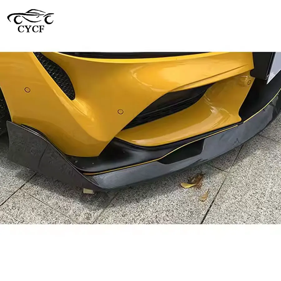 

Real Carbon Fiber AG Car Front Bumper Lip Spoiler Splitters Bumper Guard for Toyota Supra GR A90 MK5 Coupe 2019-2024 Front Lip
