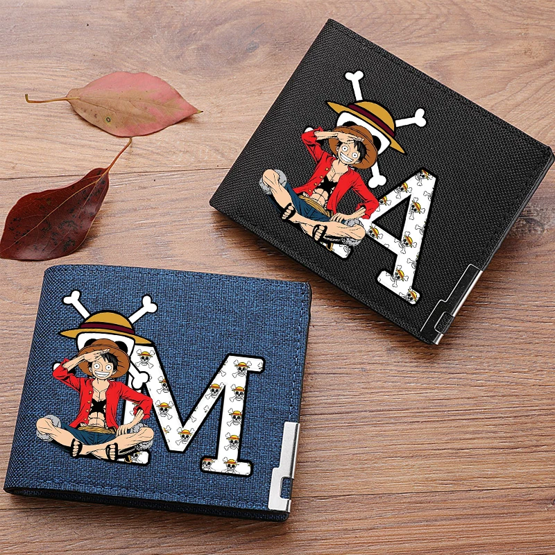 

Anime One Piece Men Short Wallet Boy Cartoon LUFFY Wallet Portable Anime Card Holder Coin Purse Purses Birthday Gift New