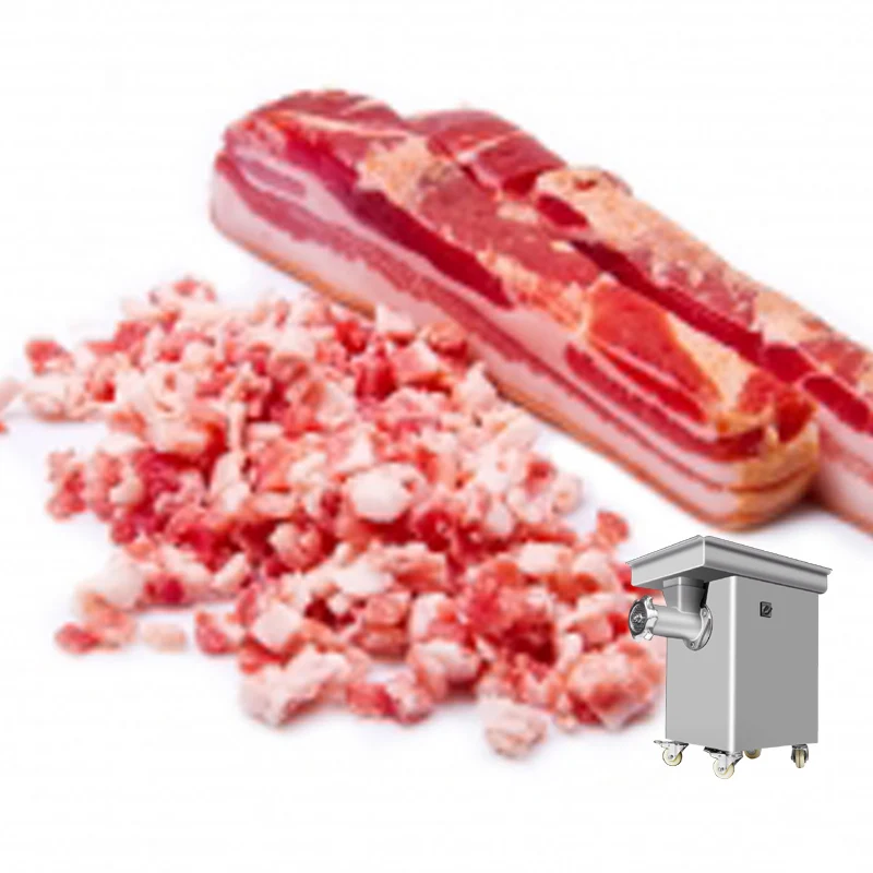 

Stainless Steel Meat Grinder Commercial Meat Stuffing Machine Multi-Function Powerful Large-Scale Frozen Chicken Rack Meat Mince