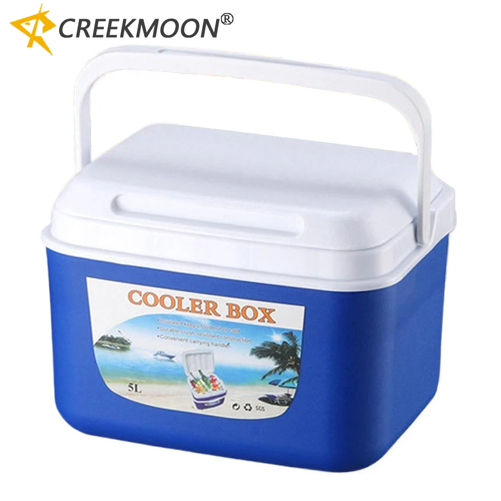Thermobehälter Picknick-Kühlbox Angelbox 5L 8L Große Kapazität Robuster Sitzträger für Lebende Fische Camping Wandern Outdoor-Tasche