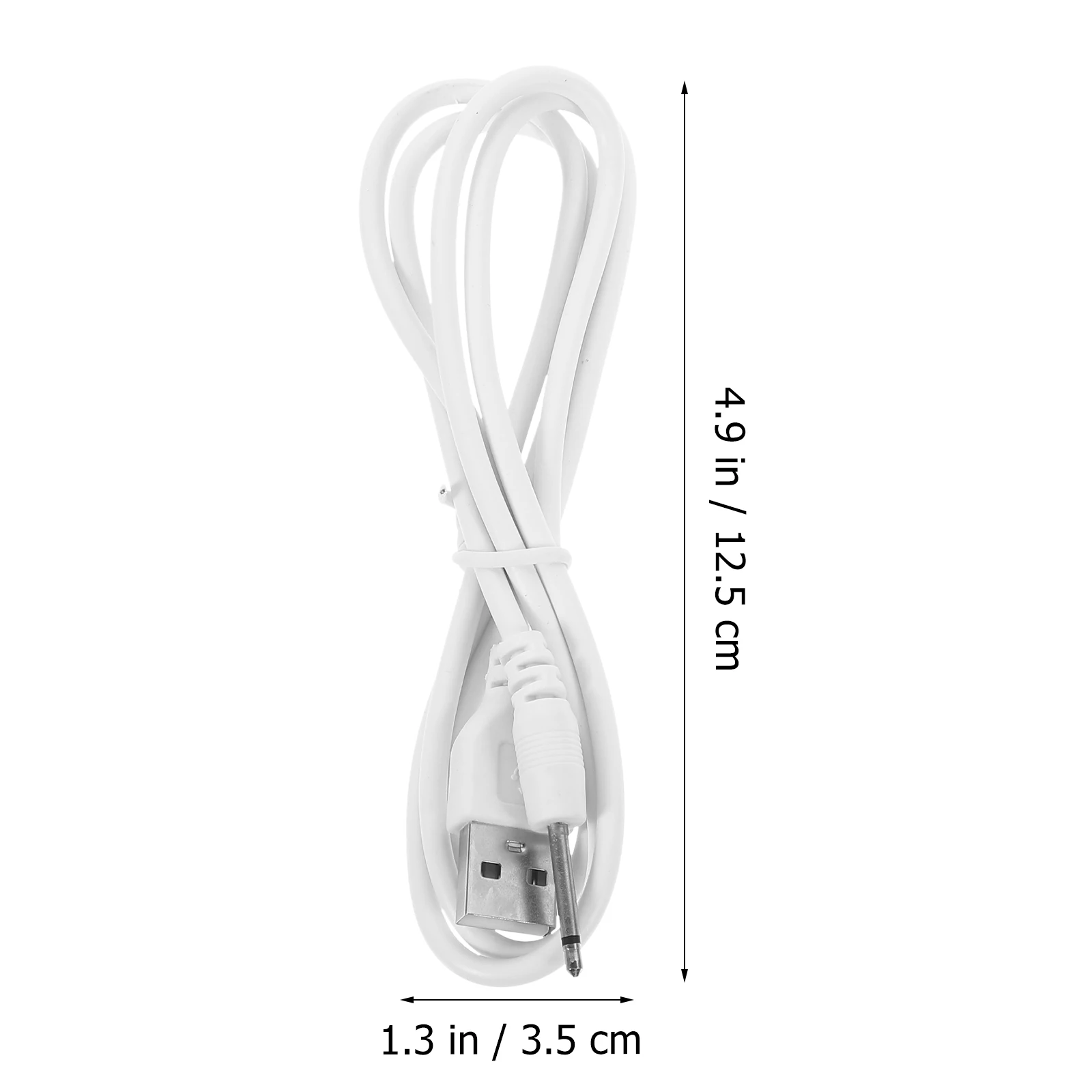 Cable USB DC 2,5 de 2 piezas para vibradores recargables, accesorios para masajeadores, fuente de alimentación USB Universal