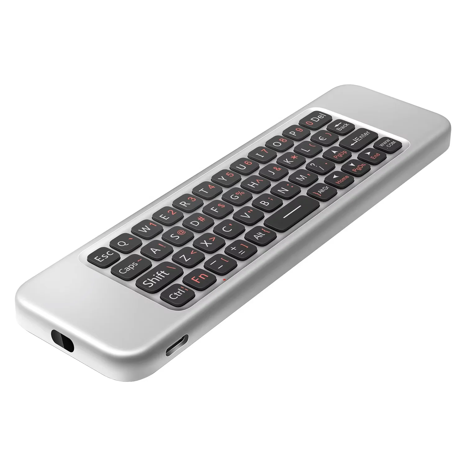 W3 2.4G ماوس هوائي لاسلكي للتحكم عن بعد لوحة مفاتيح صغيرة لـ Andro TV BOX Windows Mac OS Linux Gyroscope Voice
