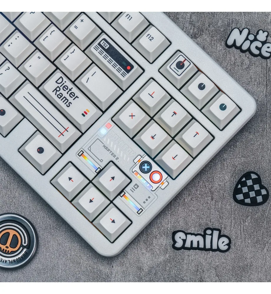 Keycap Personalized keycap PBT sublimation magnetic axis customization Original highly suitable ev63 white dieters mechanical
