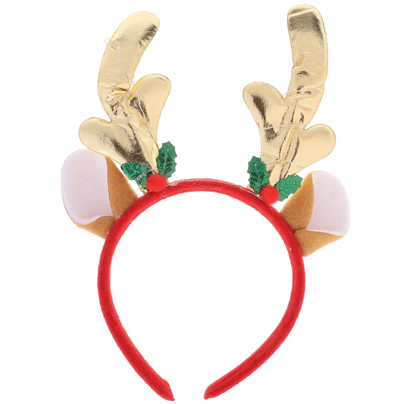 

Light Up Christmas Headband Xmas Party Headdress Hair Accessory Cute Decorative Holiday Dress Up Christmas Headband