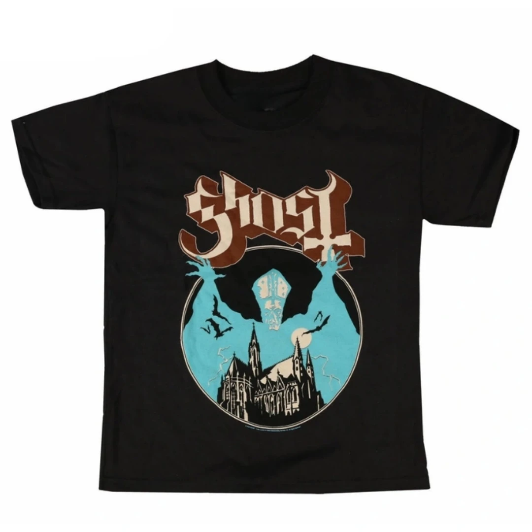 Ghost - Opus Eponymous Printed T-shirt - Occult Rock Band Style Daily T-shirt - Suitable for Both Men and Women