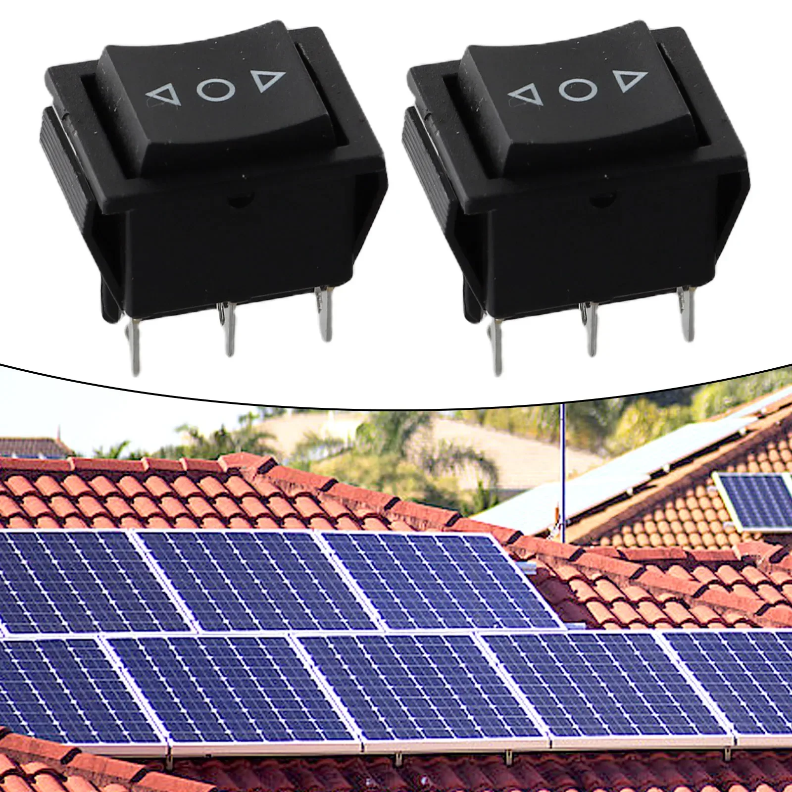 6-PIN DPDT Double Pole Double Throw 20 Amp Momentary Rocker Switch Waterproof Momentary Push Button-Switch 2-pack