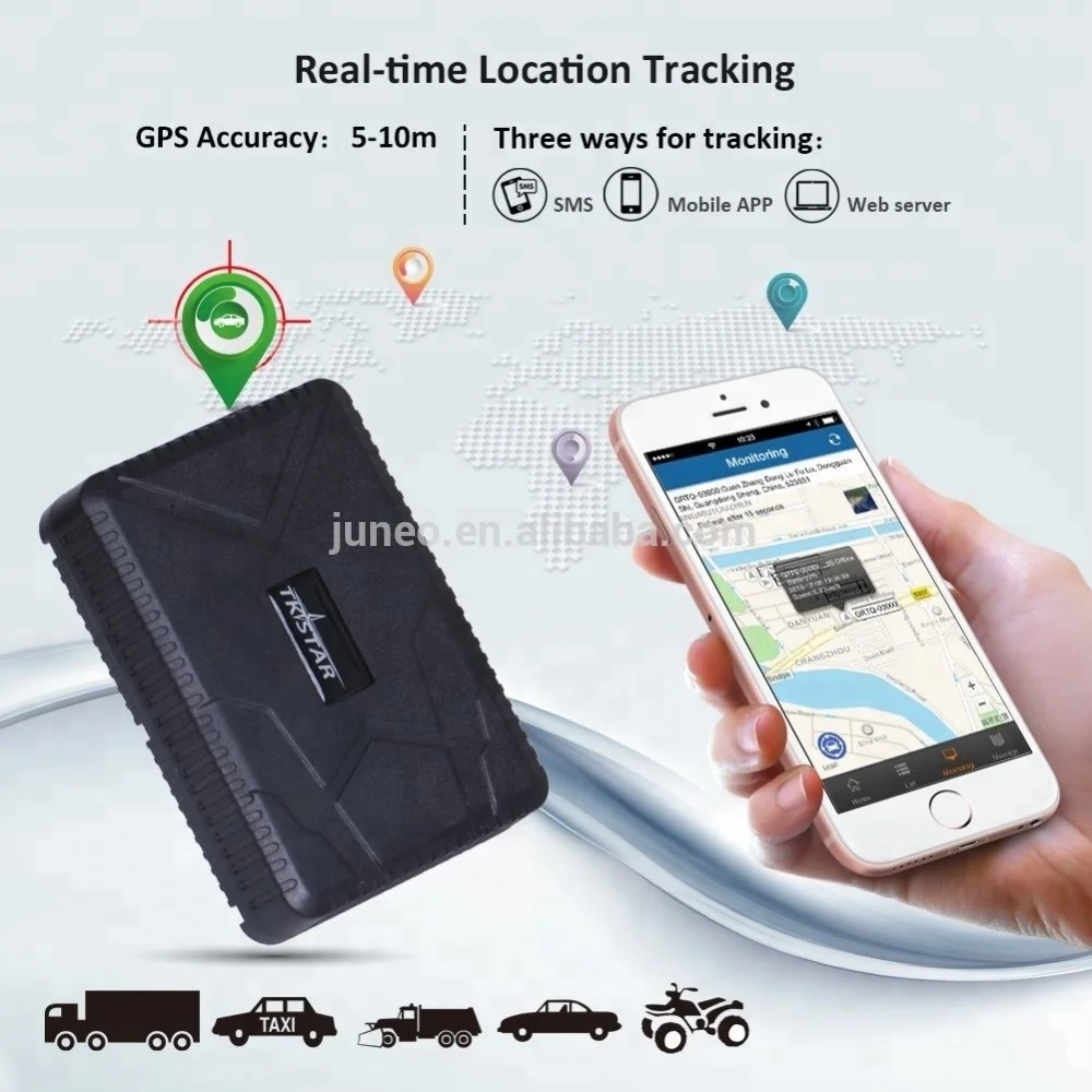 TKSTAR 2G/4G Global GPS Tracker for Cars Anti-Lost Tracking Device Waterproof LBS/AGPS PC IOS App (lifetime No subscription fee)