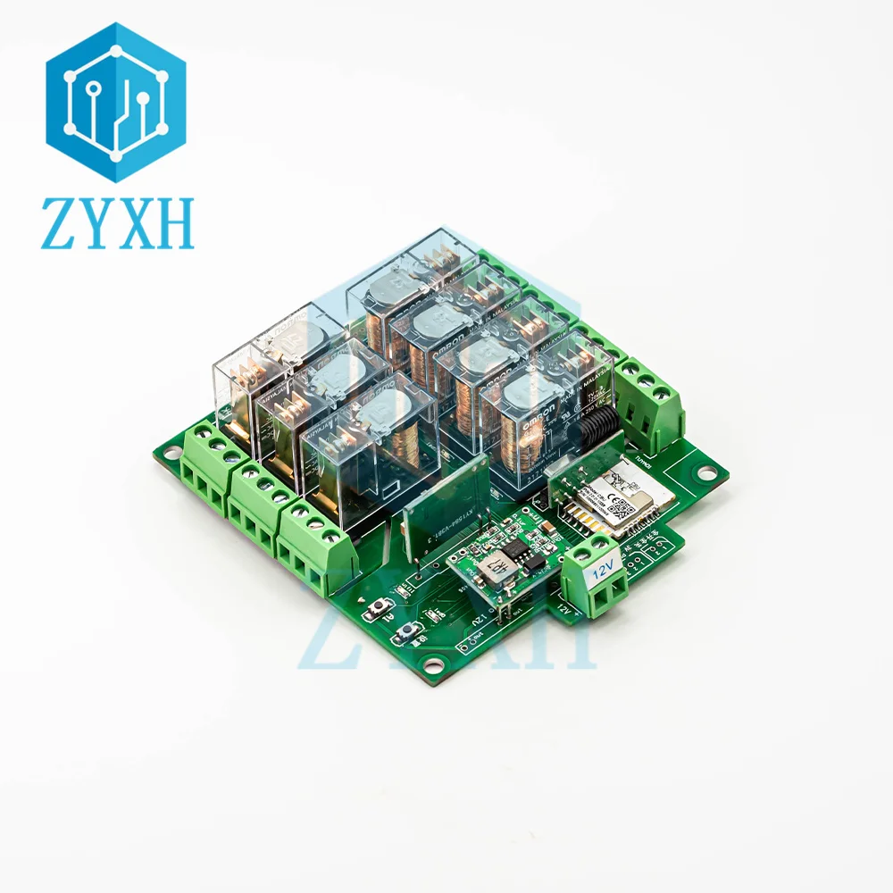 Tuya 7 Way Relay Adapter Switch DC 12-27V G2R-1-E 7162 16A WiFi Wireless Smart Home Remote Control Switch with RF 433MHZ