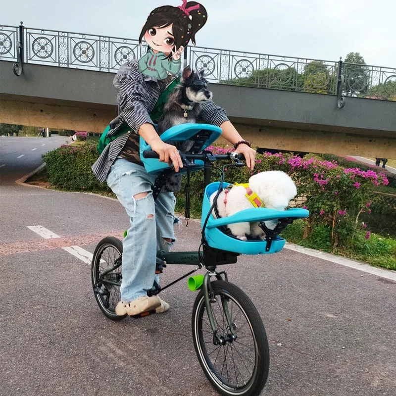 

Suitable for Small Cloth Folding Bicycle Mountain Bike Cat Basket Road Bike, Pet Dog Dog Safety Seat