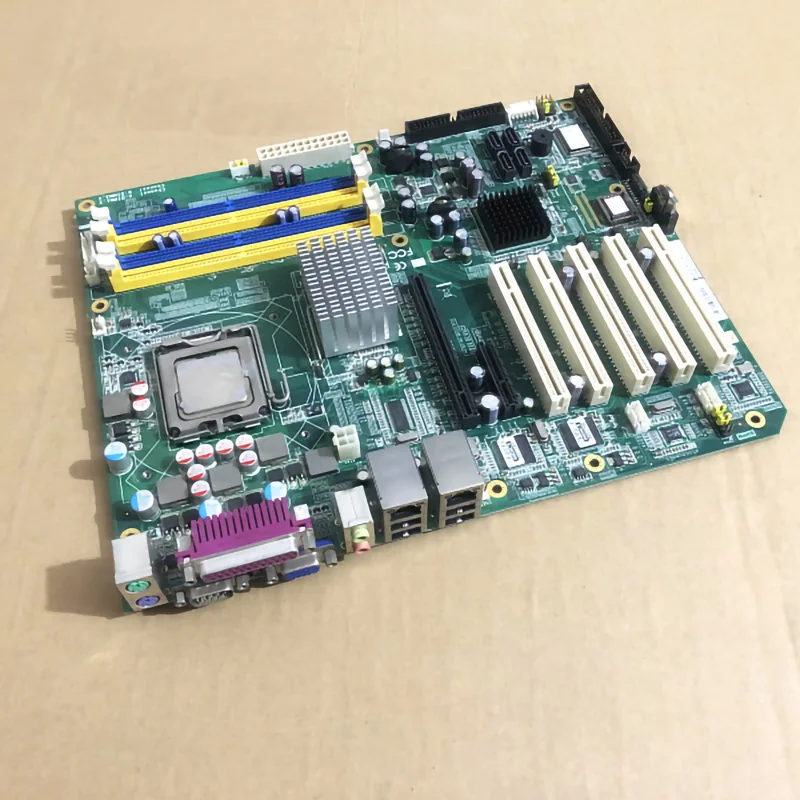 Placa de Control Industrial de puertos de red duales, ATX 5 * PCI 2 * COM 2 * LAN con RAM LGA775 CPU para Advantech AIMB-762 REV.A1 AIMB-762G2