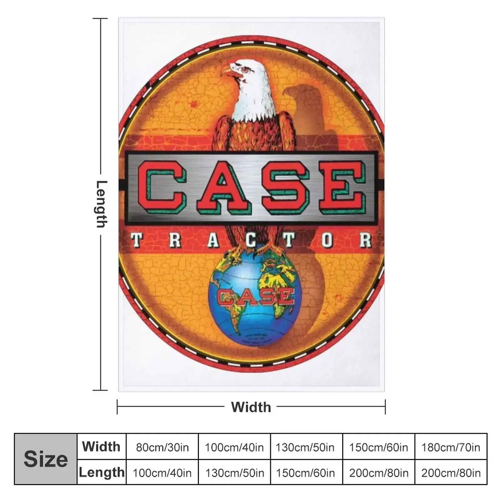 Case Tractor Shirt Throw Blanket for sofa Sofa Quilt bed plaid Luxury Thicken christmas gifts funny gift Blankets